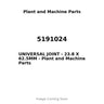 5191024 - UNIVERSAL JOINT - 23.8 X 62.5MM