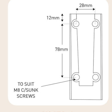 Zinc cast HD heated arm bracket (4 hole)